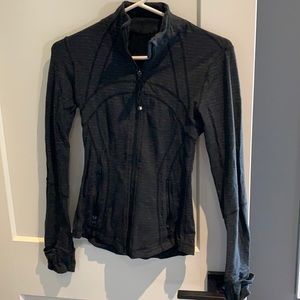 Lulu lemon black zip up sweater